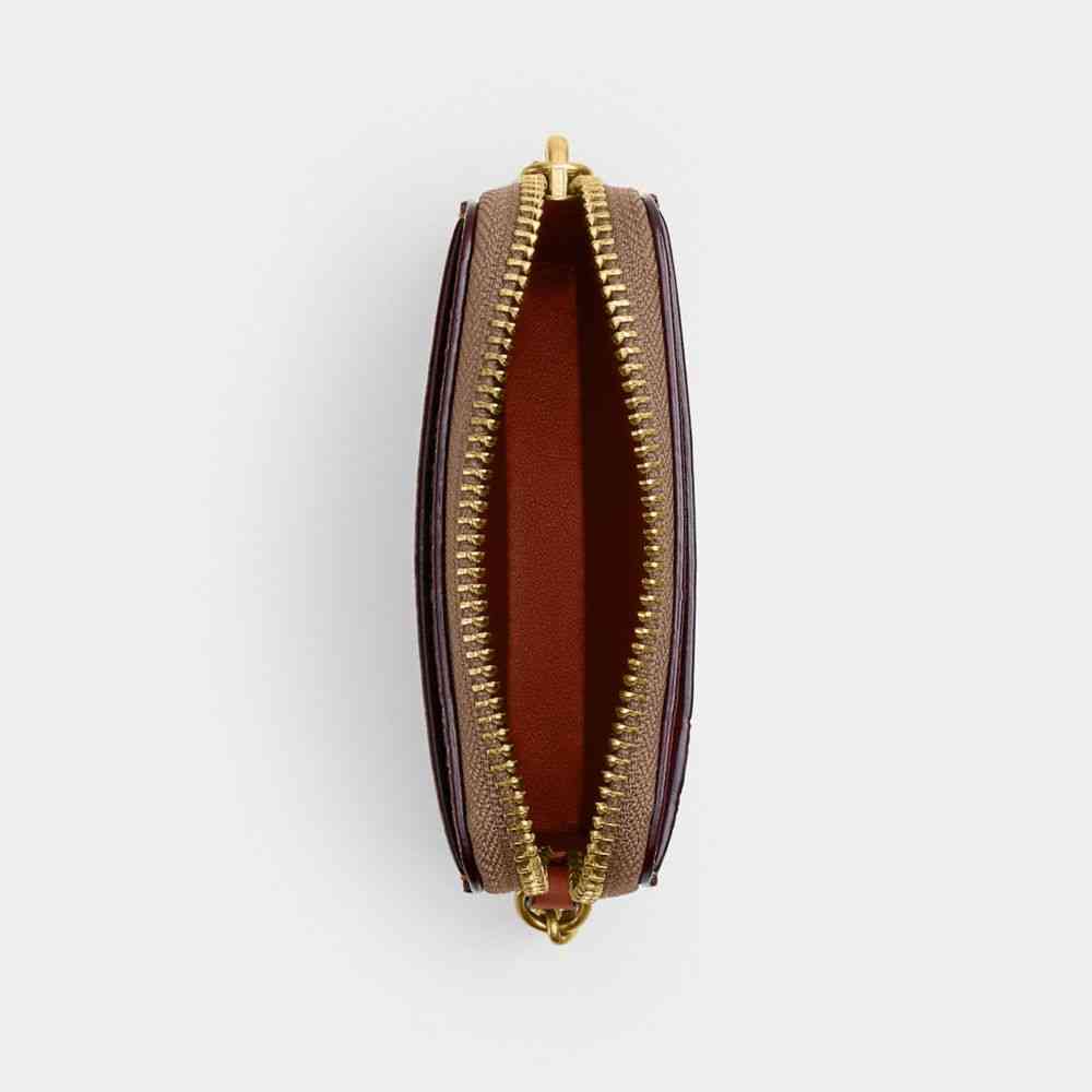 Essential Chain Card Case In Signature Upcrafted Leather