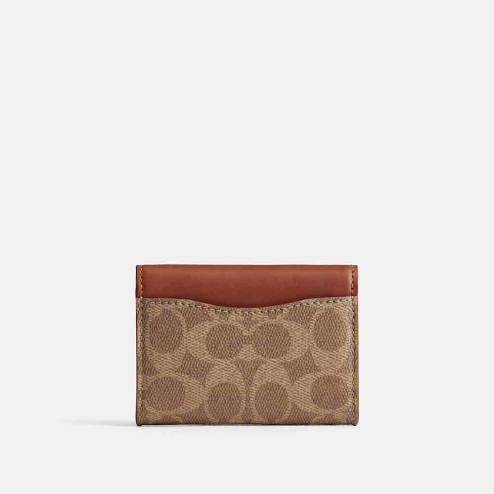 Essential Flap Card Case In Signature Upcrafted Leather