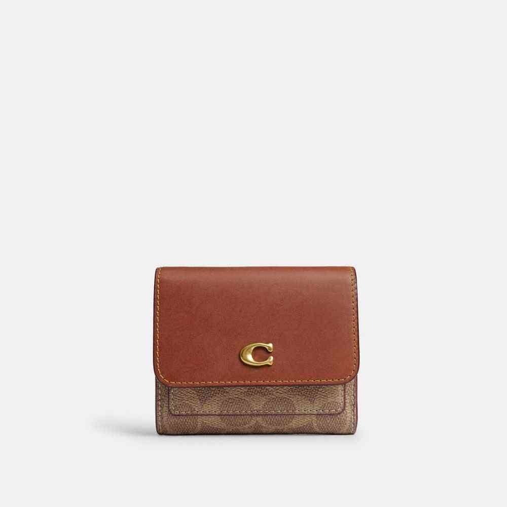 Mila Small Flap Wallet In Signature Upcrafted Leather