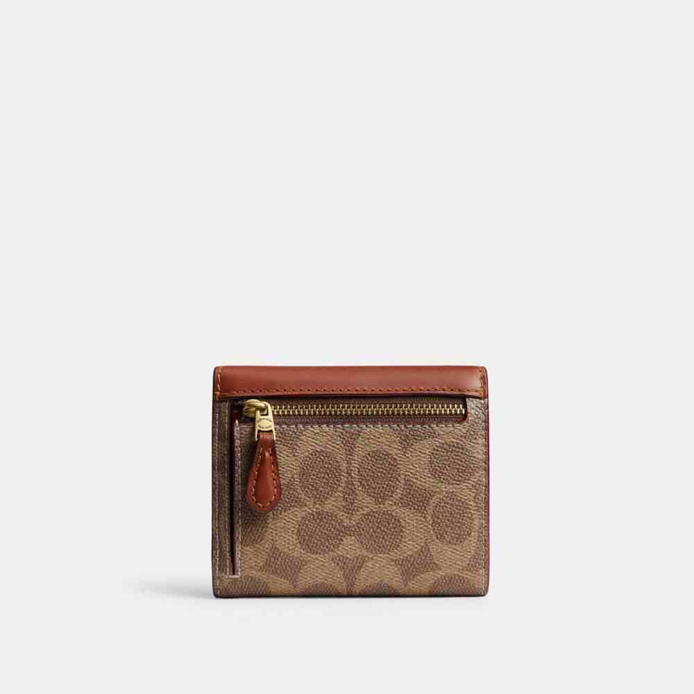 Mila Small Flap Wallet In Signature Upcrafted Leather