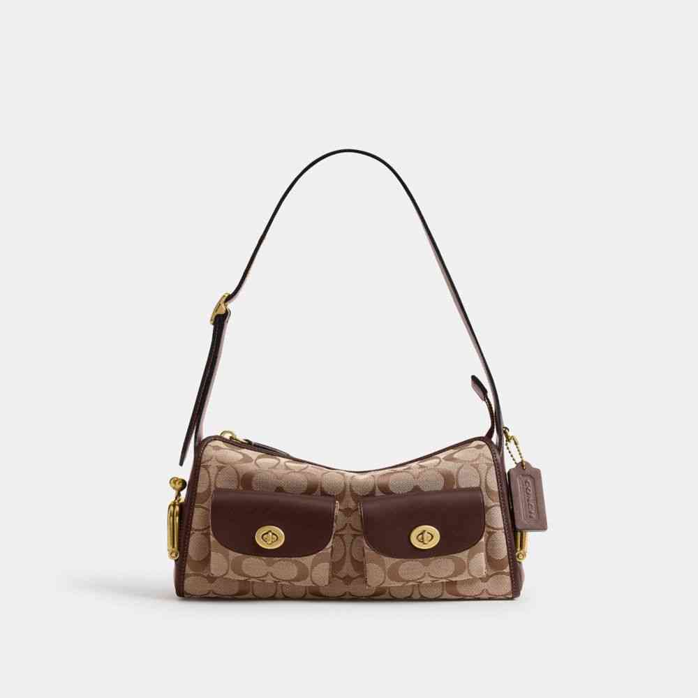 Turnlock Haversack Bag 27 In Signature Jacquard