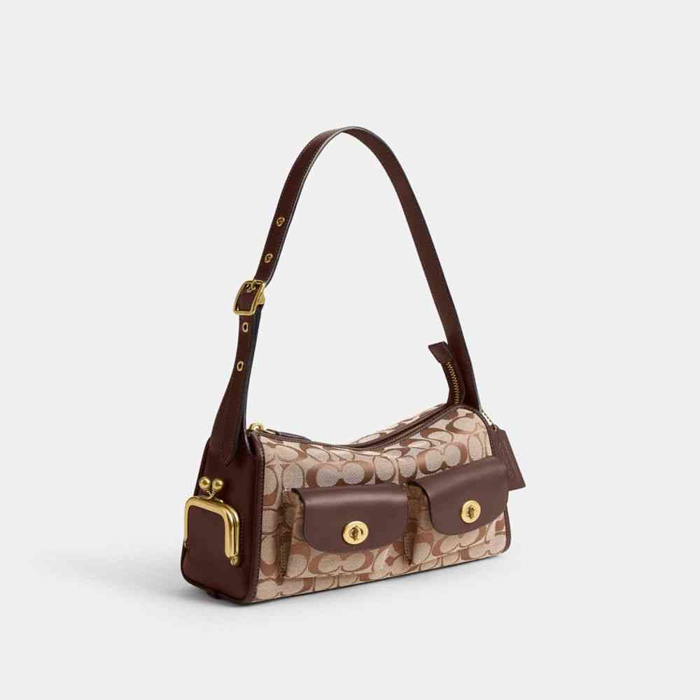 Turnlock Haversack Bag 27 In Signature Jacquard