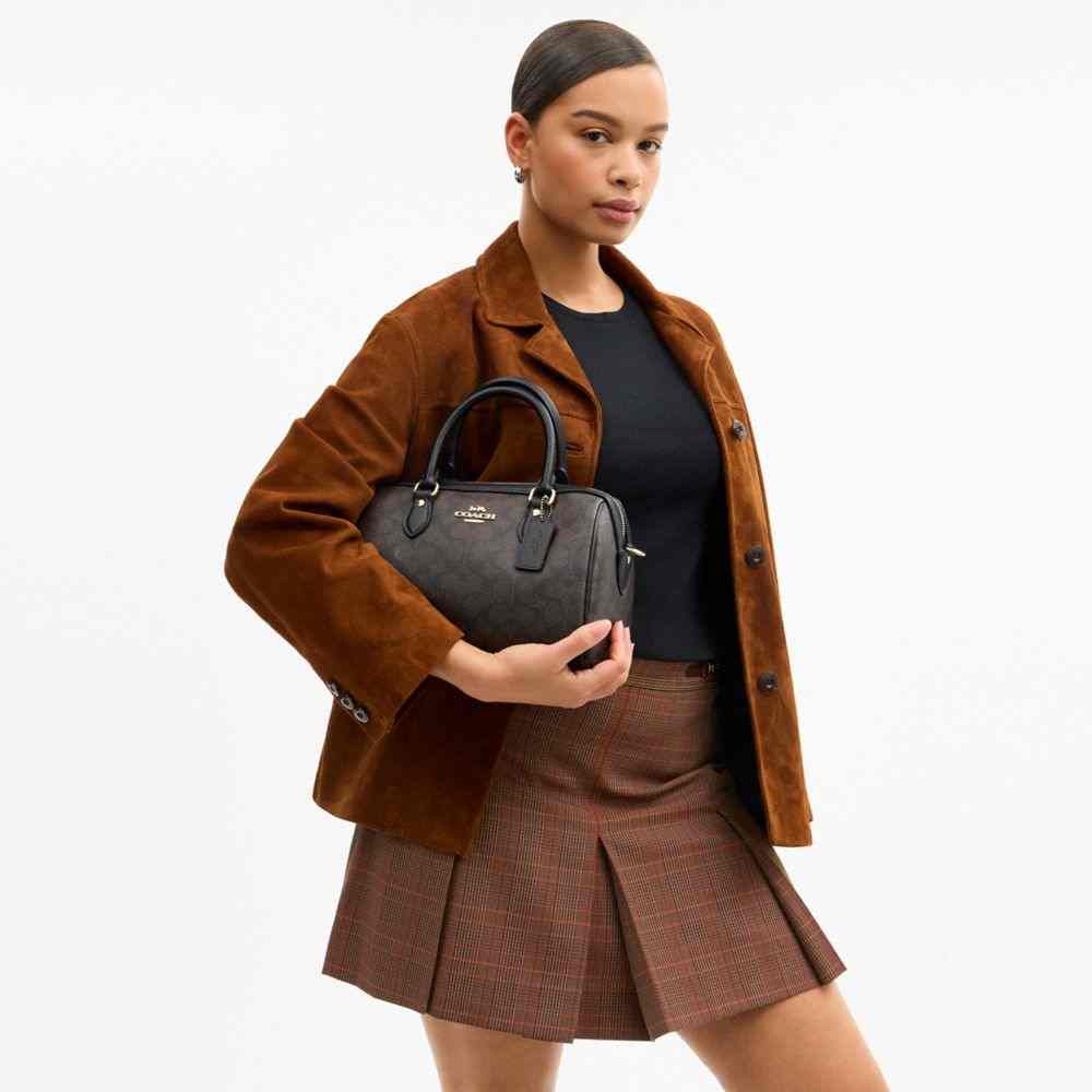 Rowan Satchel Bag In Signature Canvas