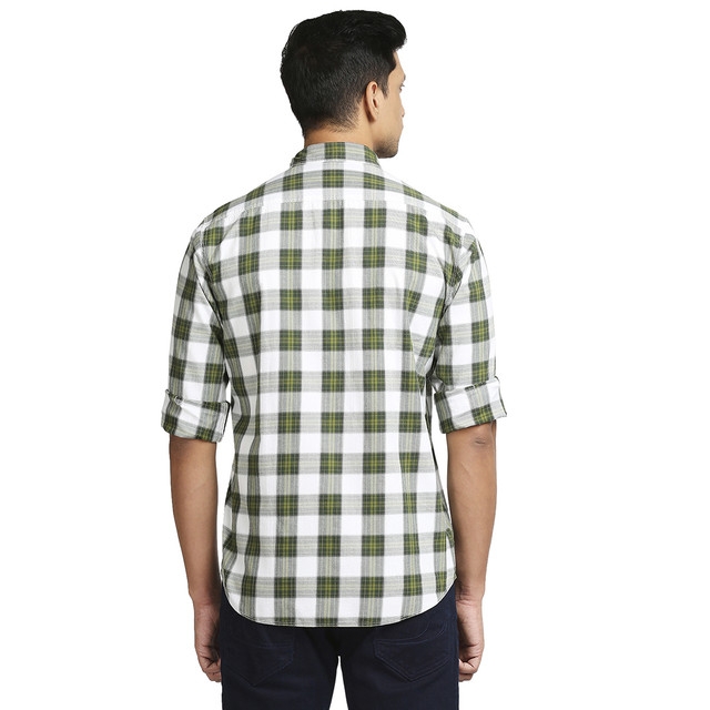 ColorPlus | ColorPlus Dark Green Casual Shirt 3