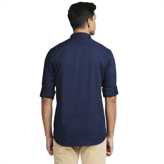 ColorPlus Medium Indigo Casual Shirt