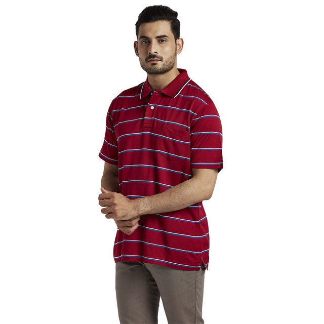 ColorPlus | ColorPlus Medium Red Classic Fit T-Shirt 2
