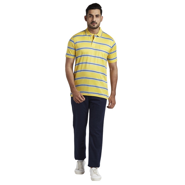 ColorPlus | ColorPlus Light Yellow Classic Fit T-Shirt 4