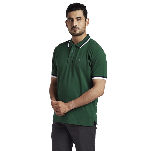 ColorPlus | ColorPlus Dark Green Tailored Fit T-Shirt 2