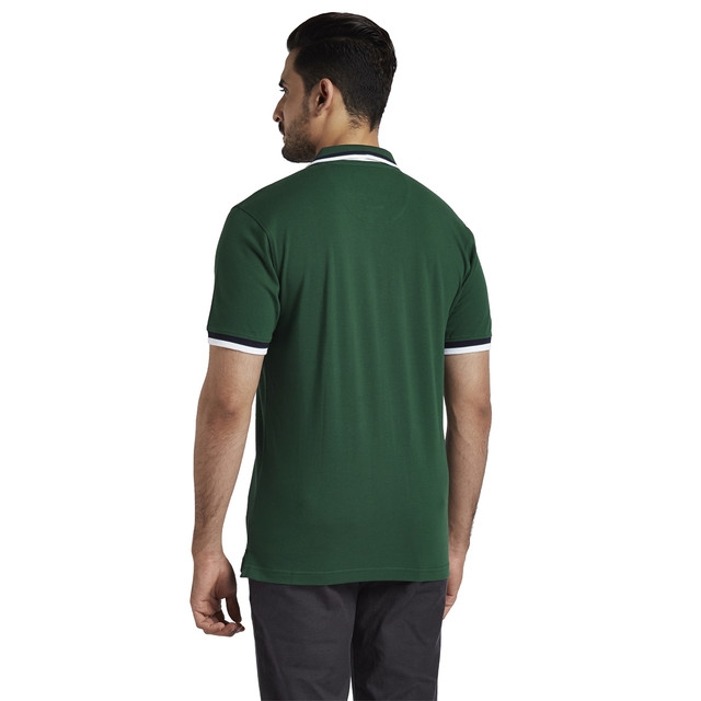 ColorPlus | ColorPlus Dark Green Tailored Fit T-Shirt 3