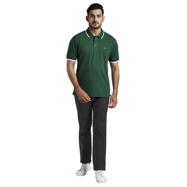 ColorPlus | ColorPlus Dark Green Tailored Fit T-Shirt 4