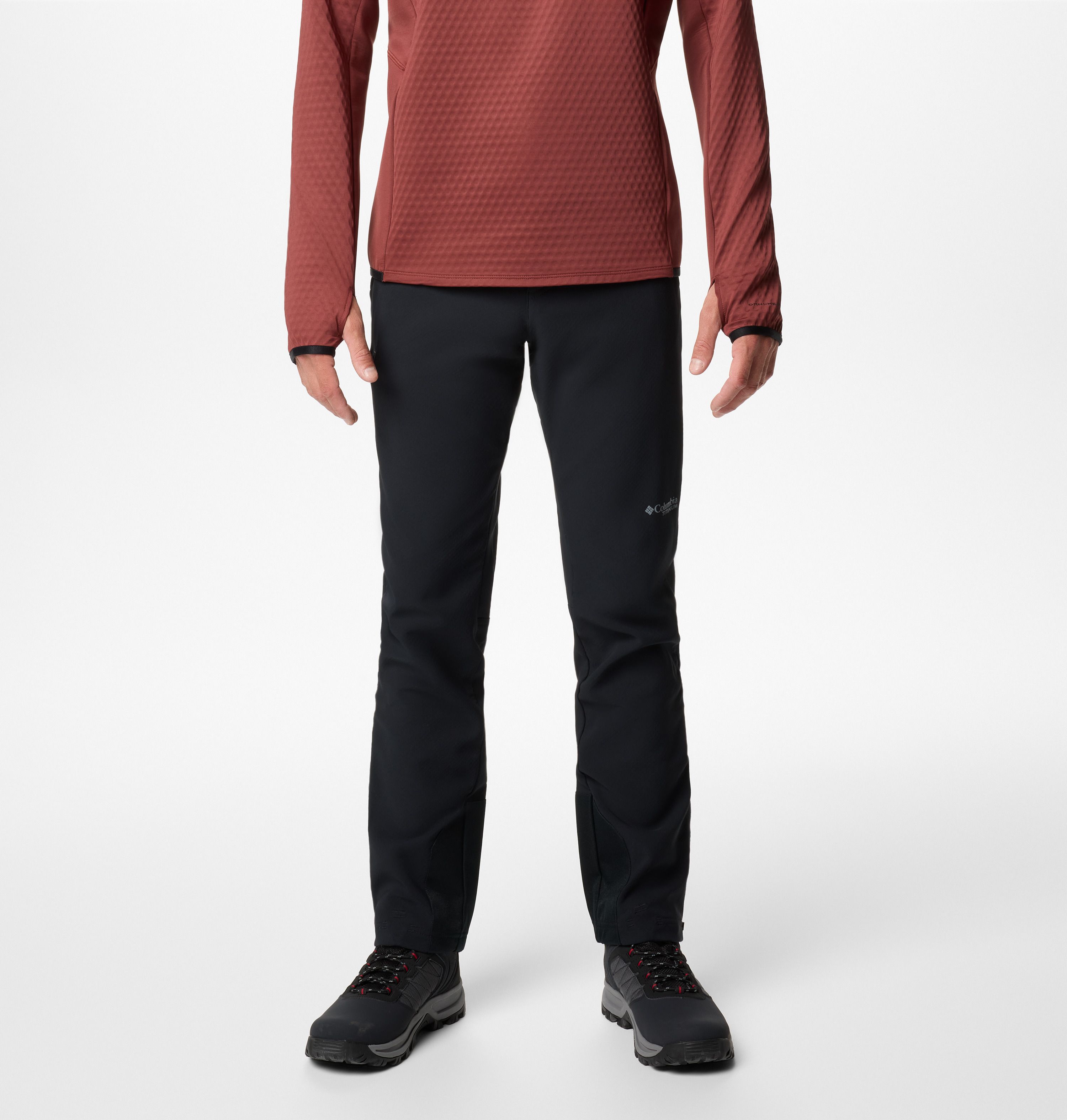 Men Black OmniHeat Infinity Vast Canyon Soft Shell Pant