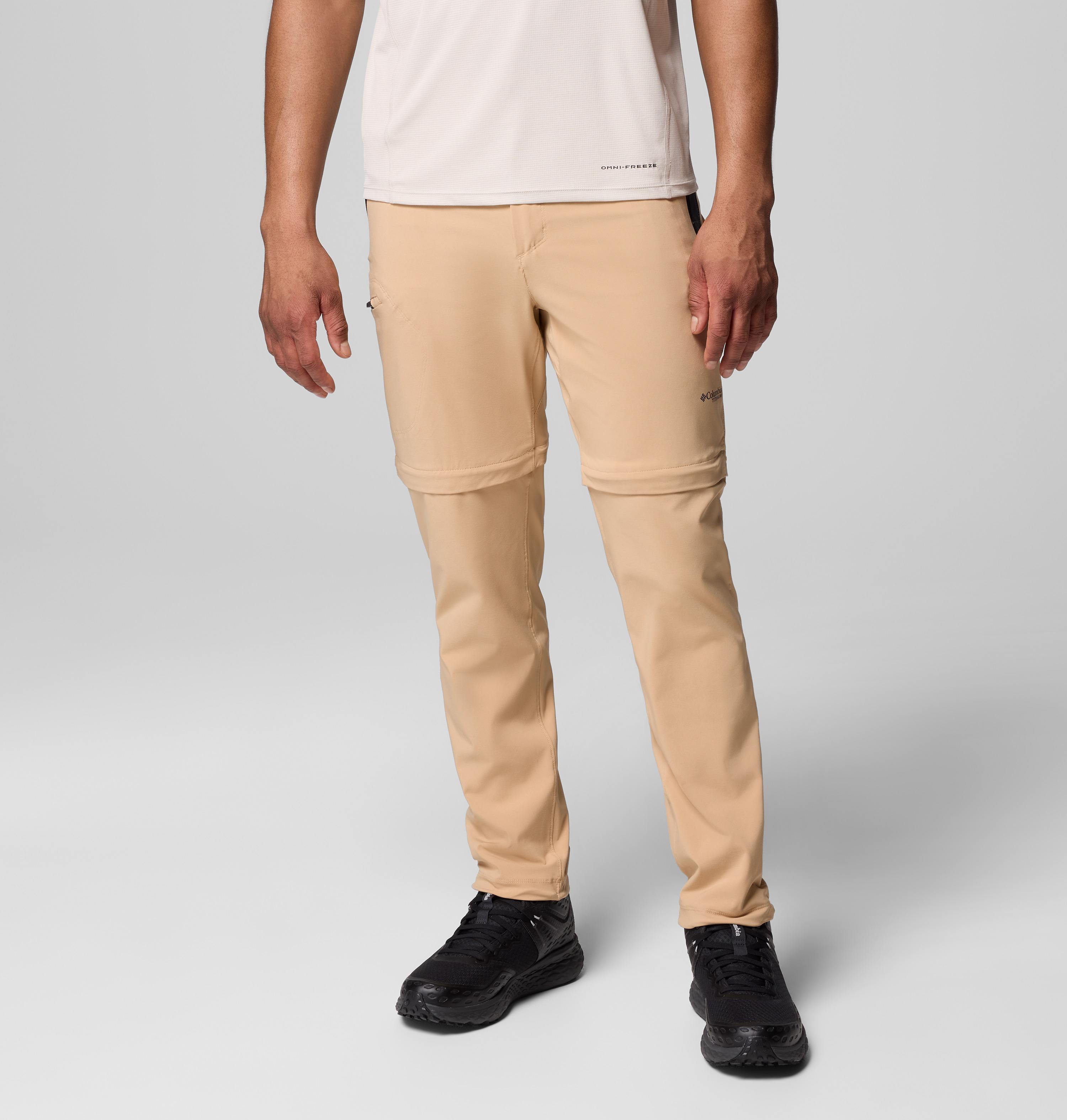 Men Beige OmniShade Broad Spectrum UPF 50 Triple Canyon Convertible II Pant