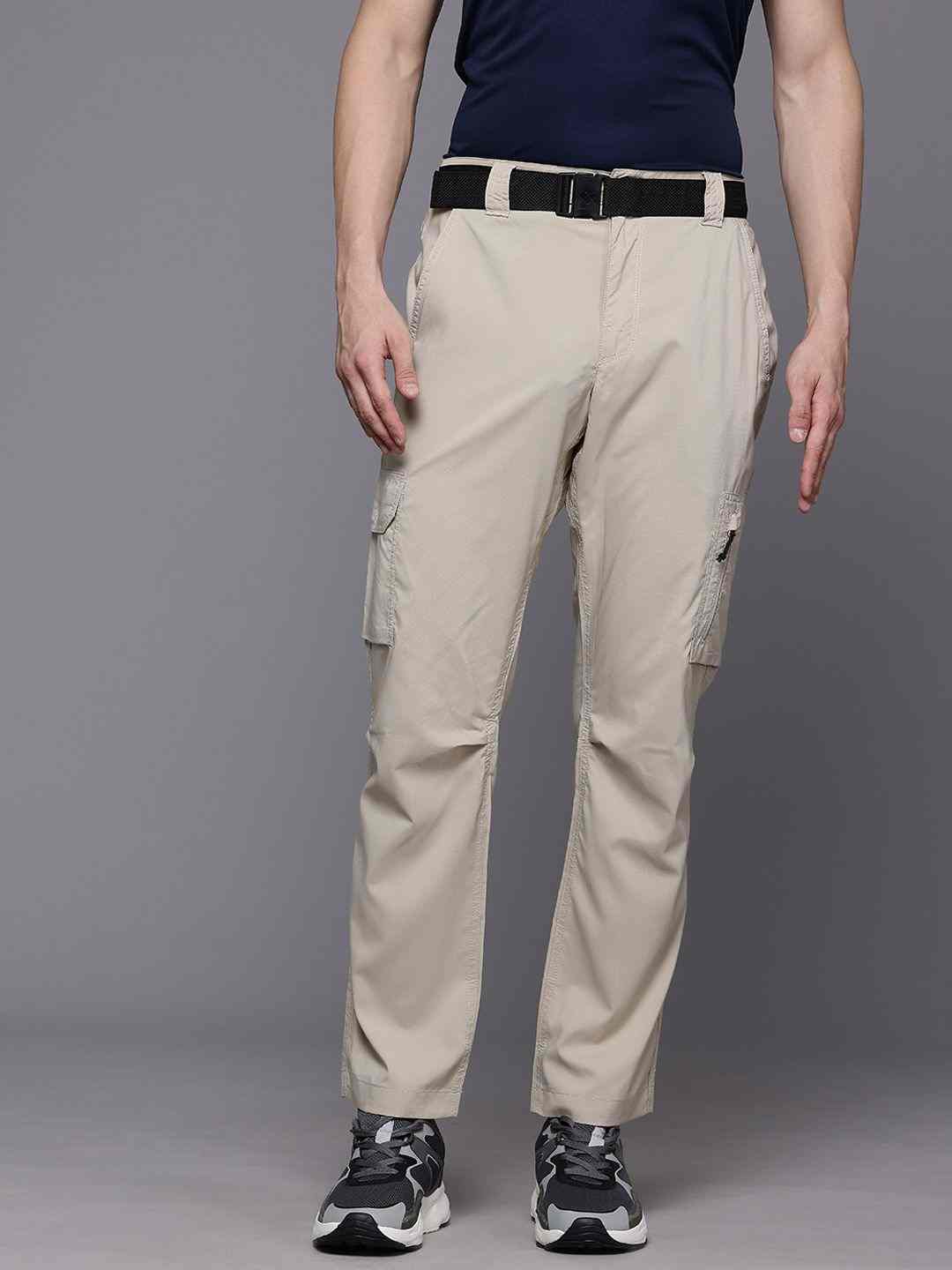 Men Beige OmniShade Broad Spectrum UPF 50 Silver Ridge Utility Pant