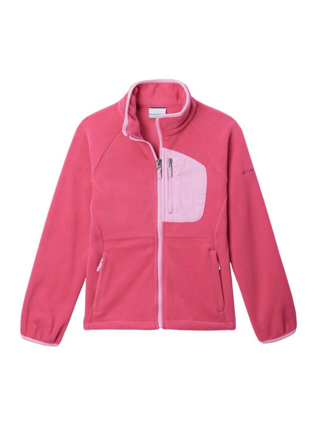 Kids Unisex Pink Fast Trek III Fleece Full Zip Jacket