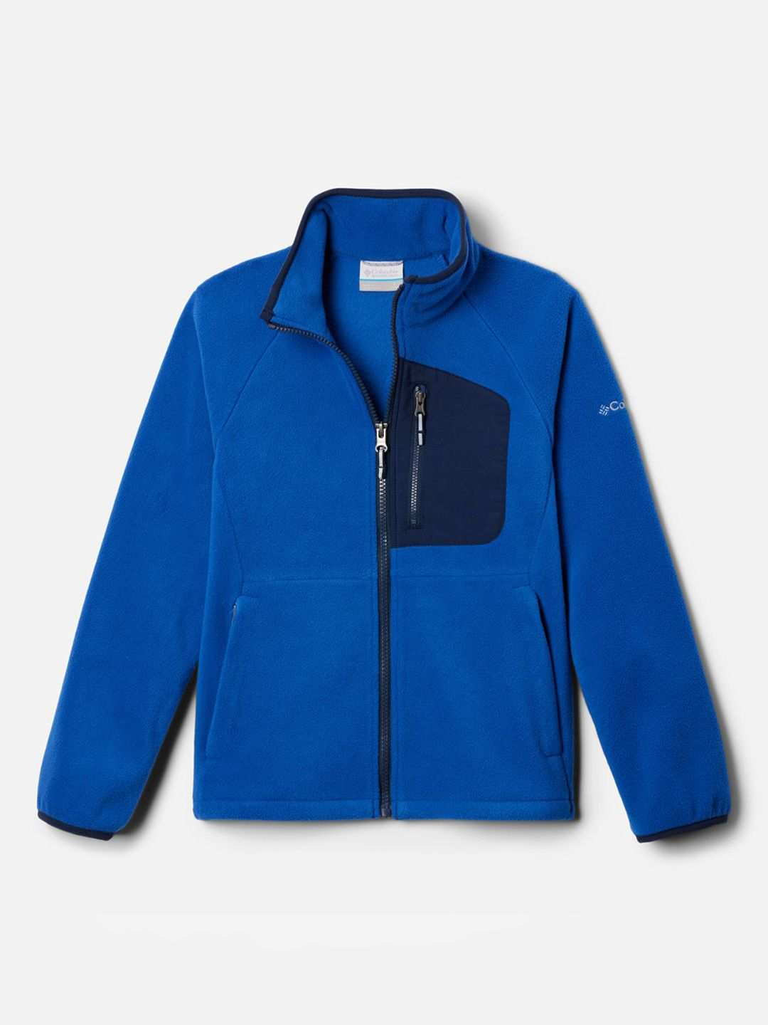 Kids Unisex Navy Blue Fast Trek IV Fleece Full Zip Jacket