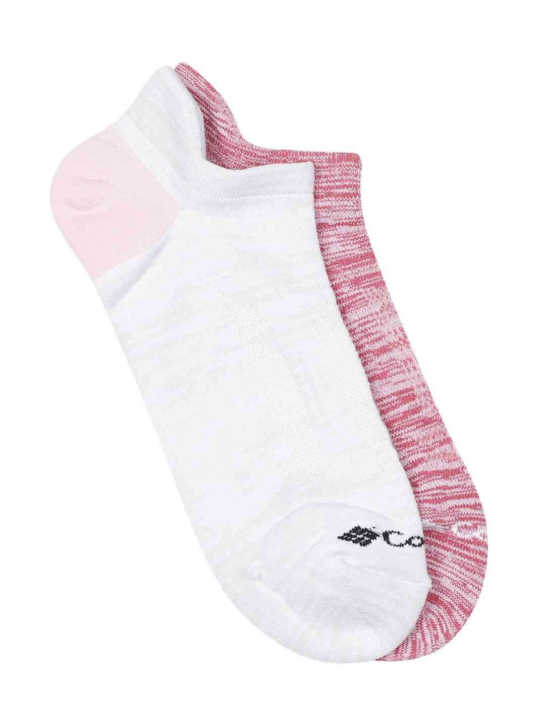 Columbia Womens Multicolor Space Dye Brr Lightweight No Show Pair of 2 Socks