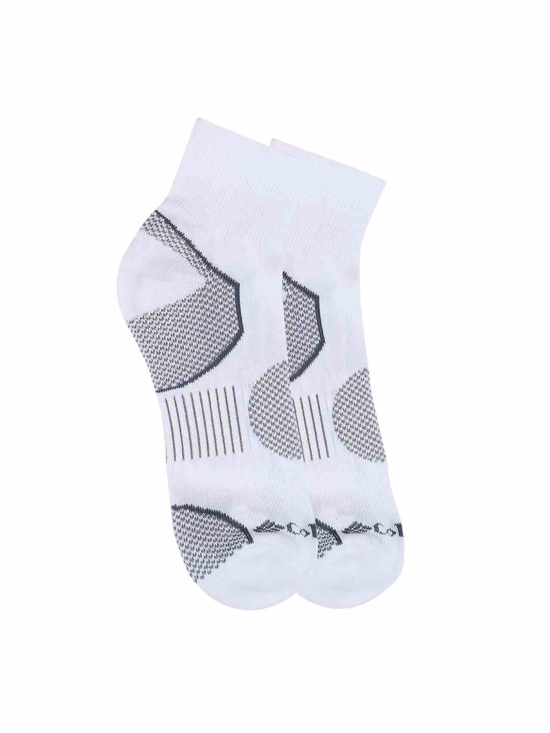 Columbia Mens White Quarter Balance Pair of 2 Socks