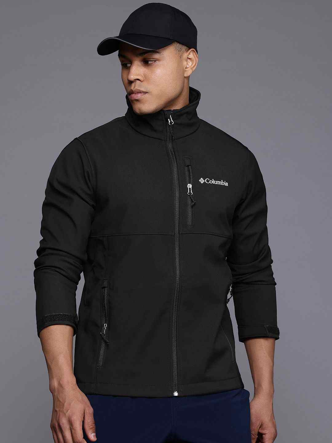 Men Black Ascender Softshell Omni Shield Jacket
