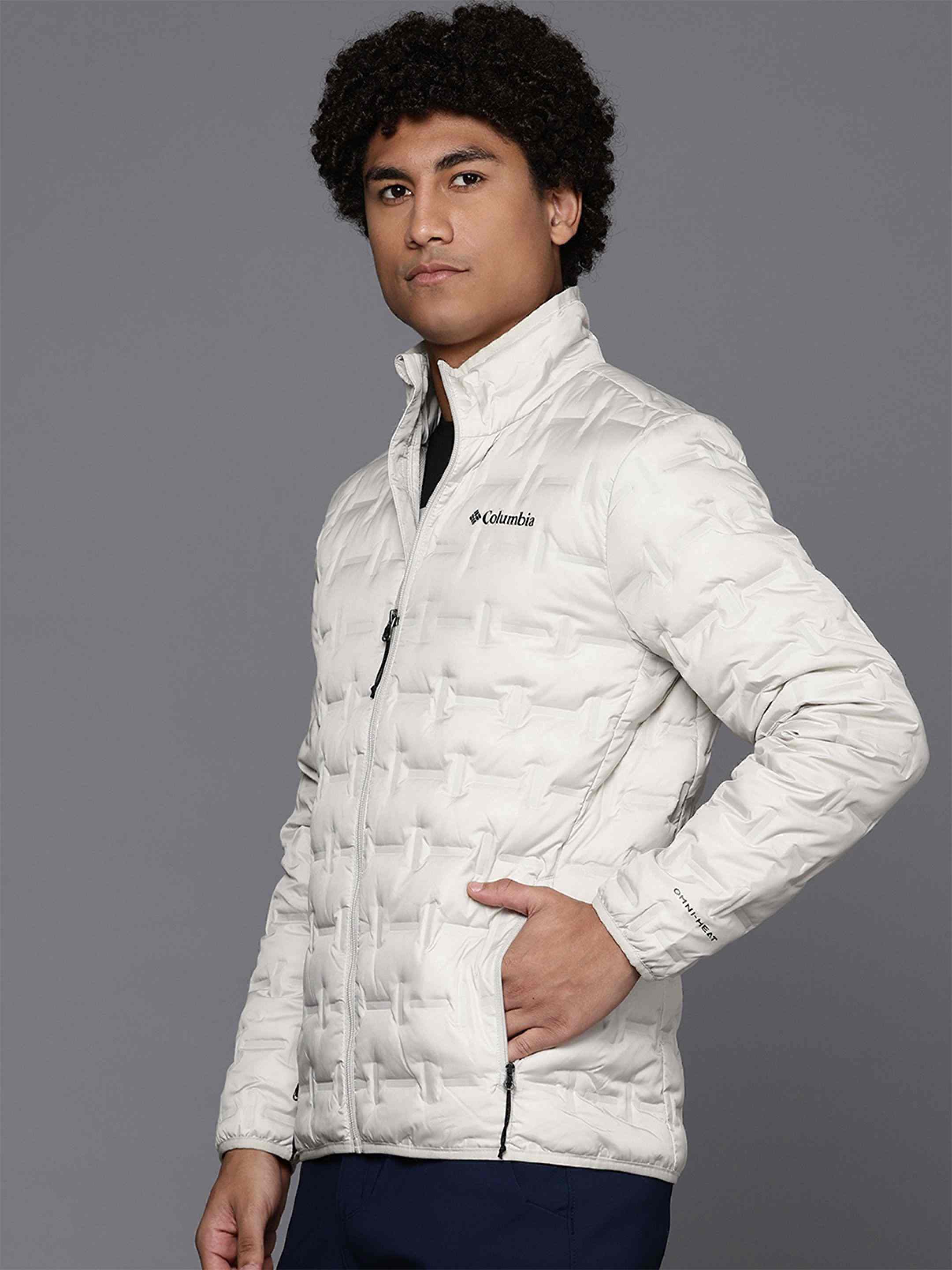 Men Beige Delta Ridge II Down Omni Heat Jacket