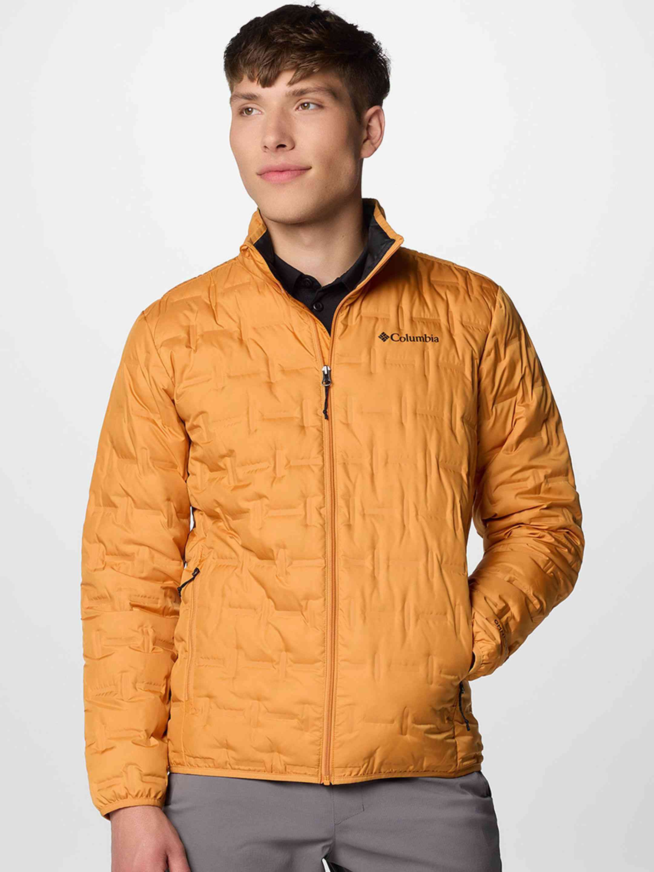 Men Yellow Delta Ridge II Down Omni Heat Jacket