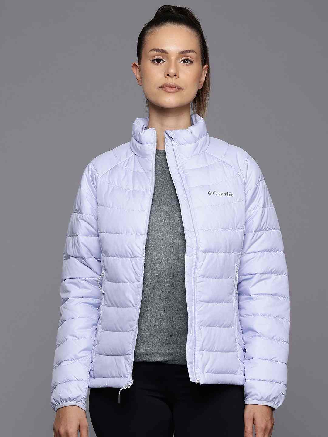 Women Purple Powder Lite II Full Zip Omni Heat Jacket