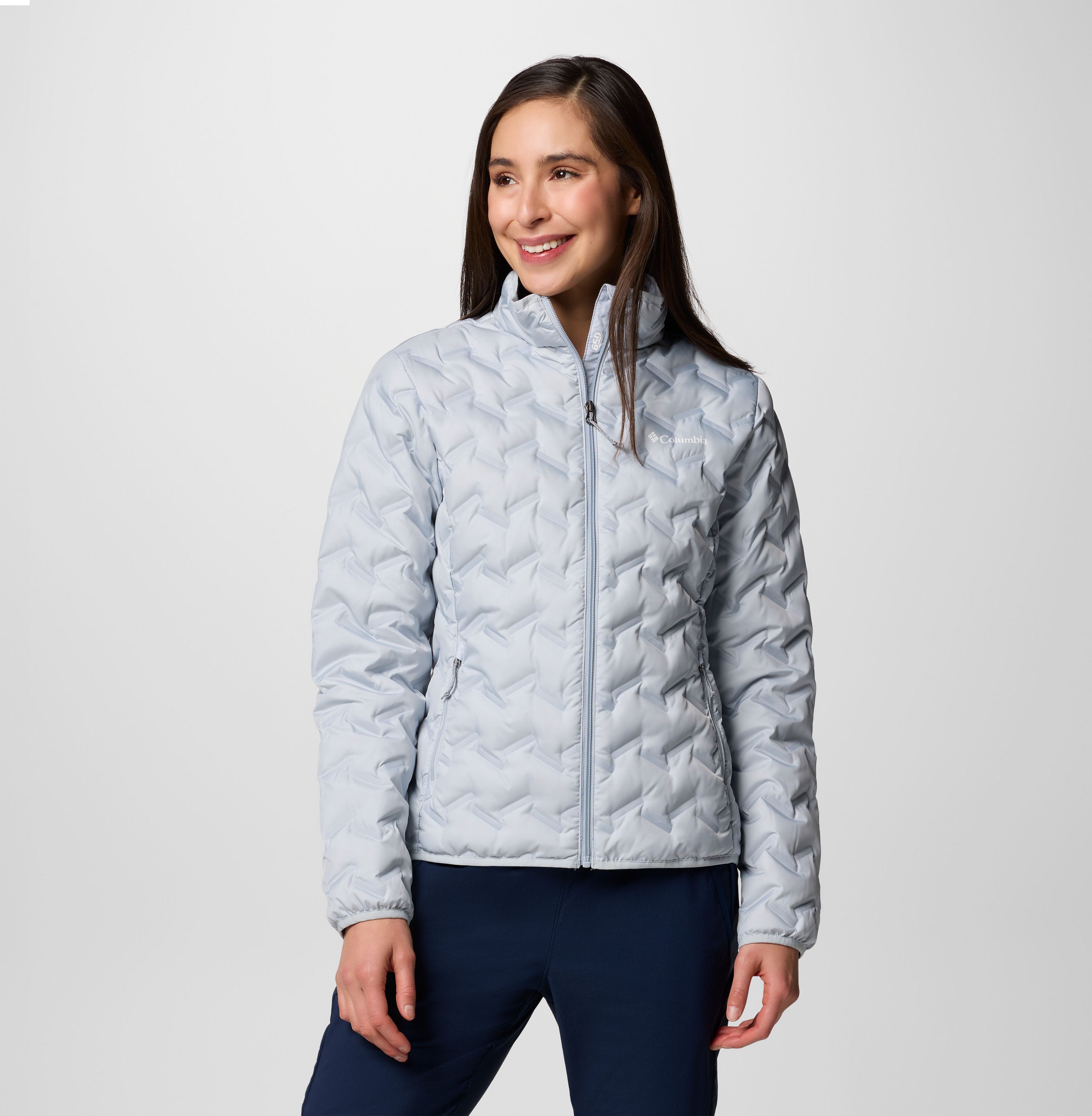 Women Blue Delta Ridge II Down Omni Heat Jacket