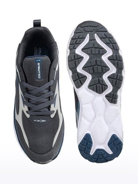 Columbus gray running shoes top