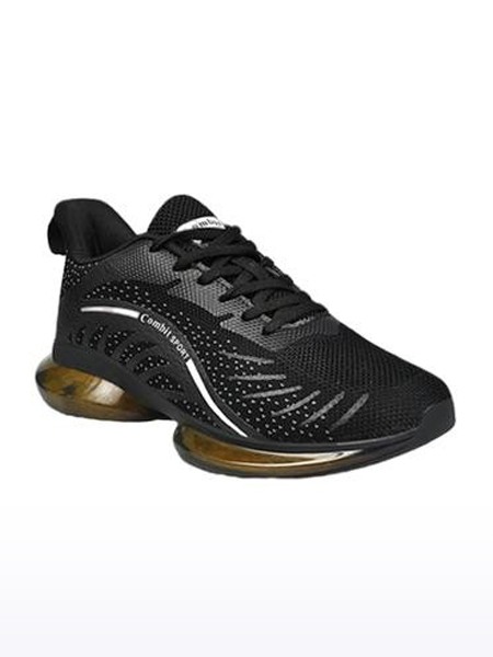 Men's Black Knit Running Shoes