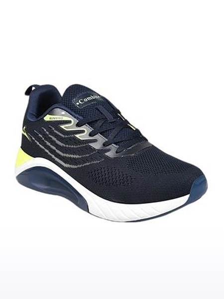 Men's Navy Knit Running Shoes