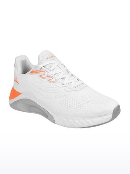 Men's White Knit Running Shoes