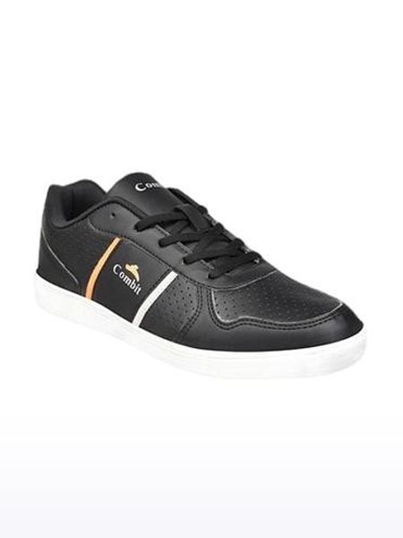 Men's Black Knit Casual Lace-ups