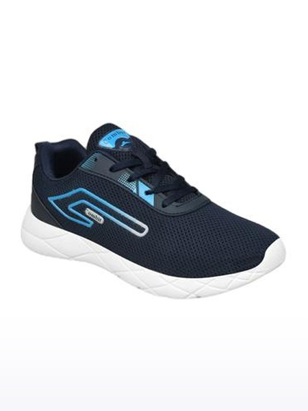 Men's Navy Knit Running Shoes