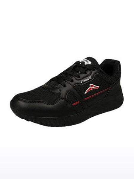 Men's Black Knit Running Shoes
