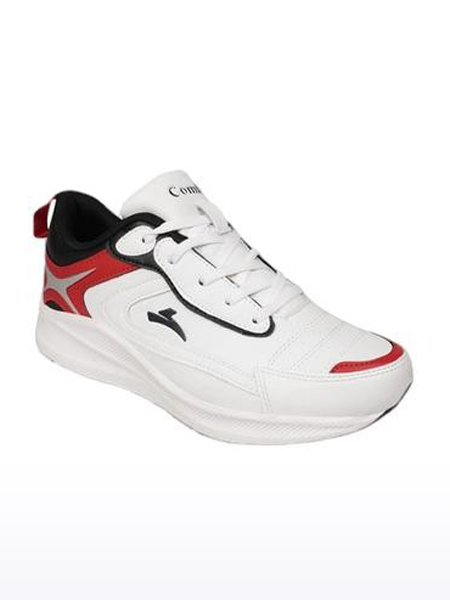Men's White Knit Running Shoes