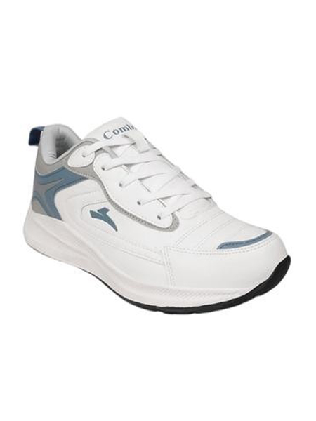 Men's White Knit Running Shoes