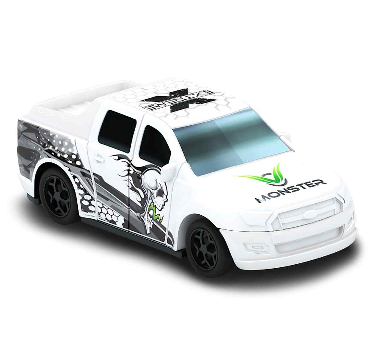 Crash'ems Monster Pull Back Car for Kids, 3Y+, Multicolour