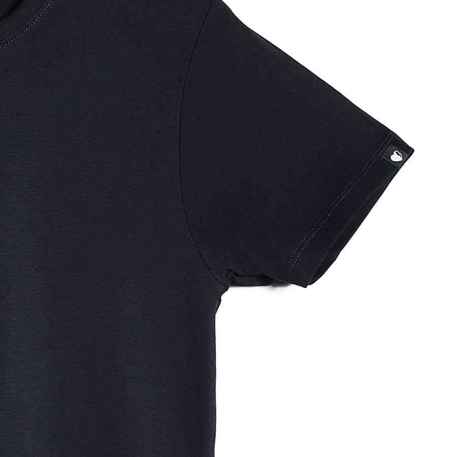 creativeideas.store | 100% Human Being Front & Back Printed Black Oversized Tshirt 4