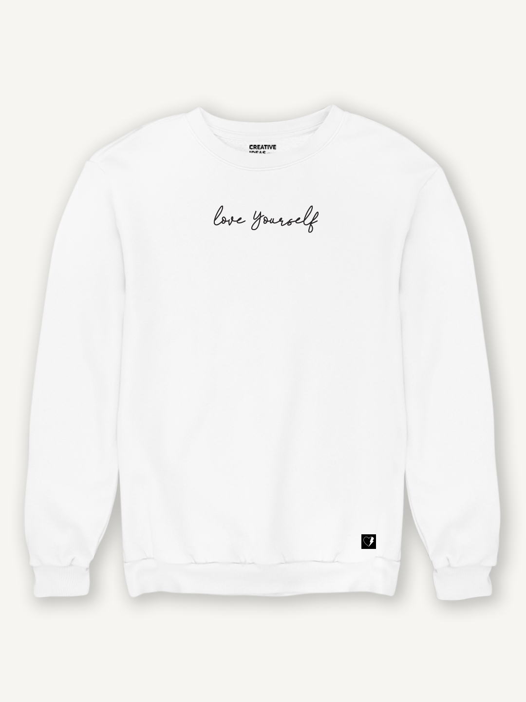 creativeideas.store | Love Yourself White Sweatshirt 0