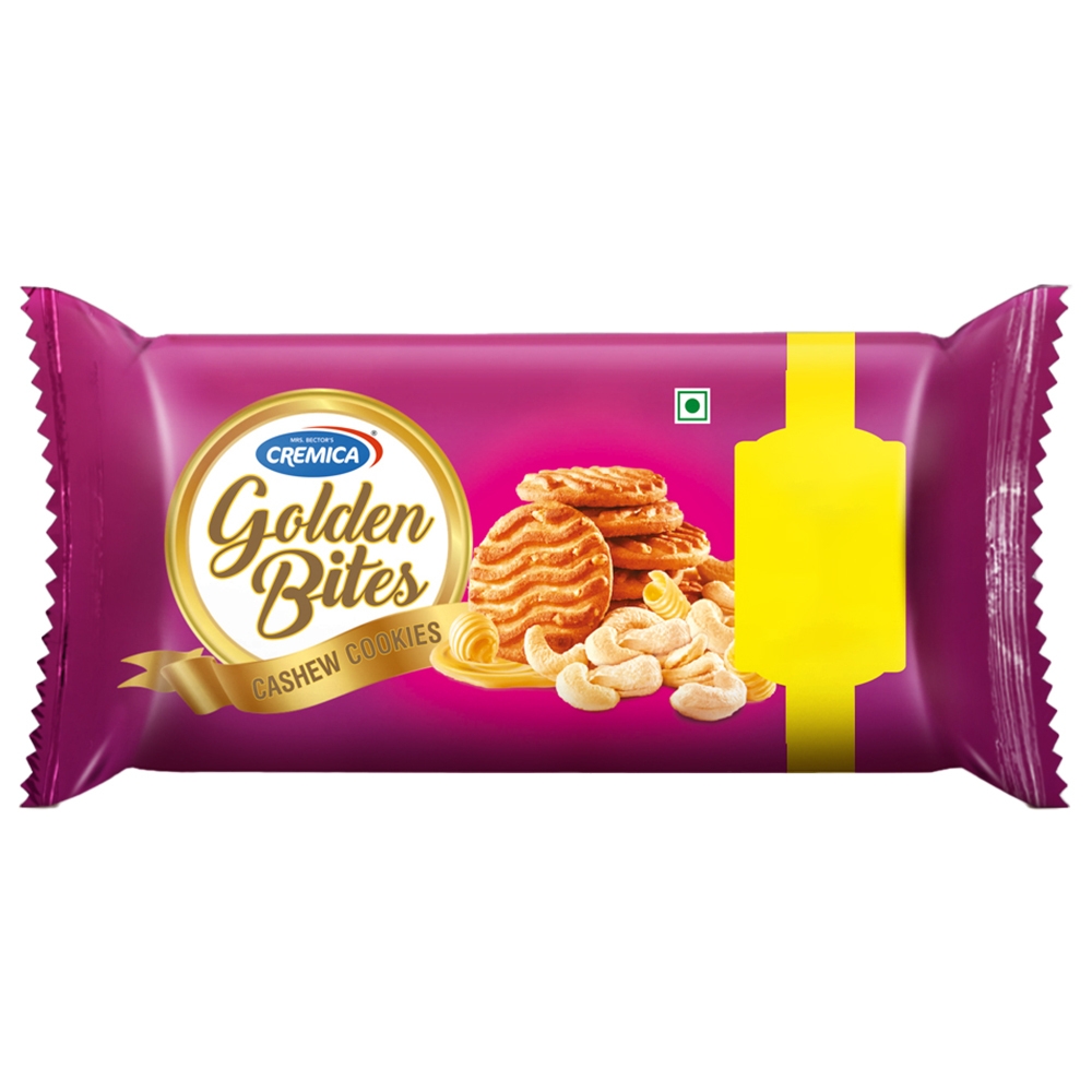 Cremica Golden Bites Cashew Cookies 500 G