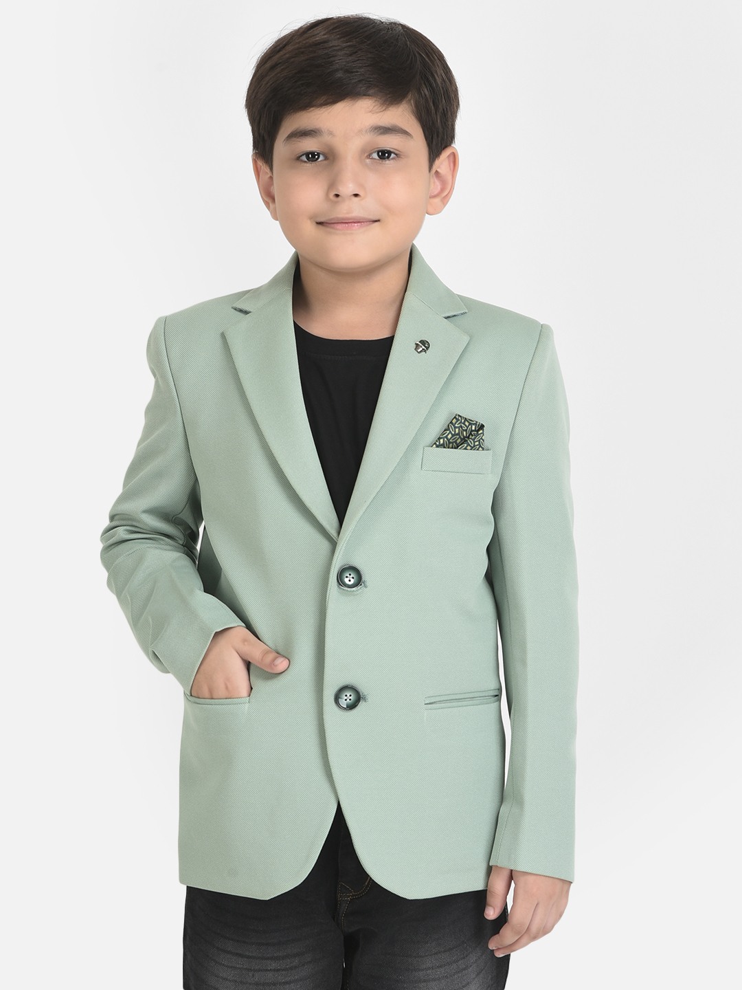 Green best sale blazer boys