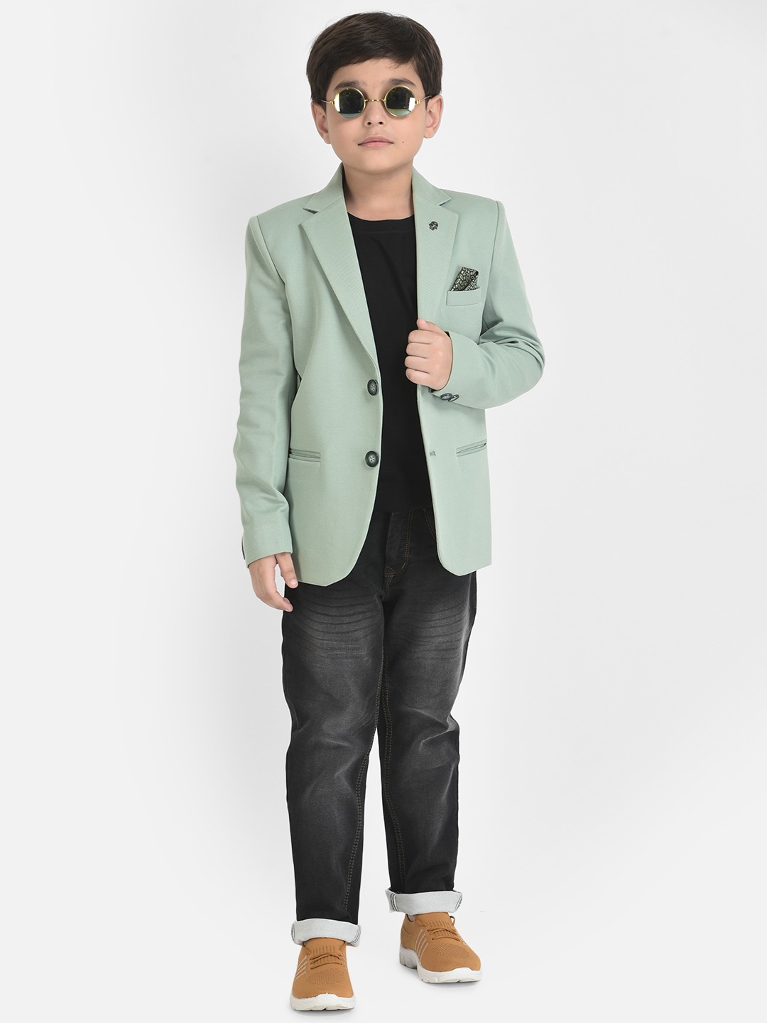 Green shop blazer boys