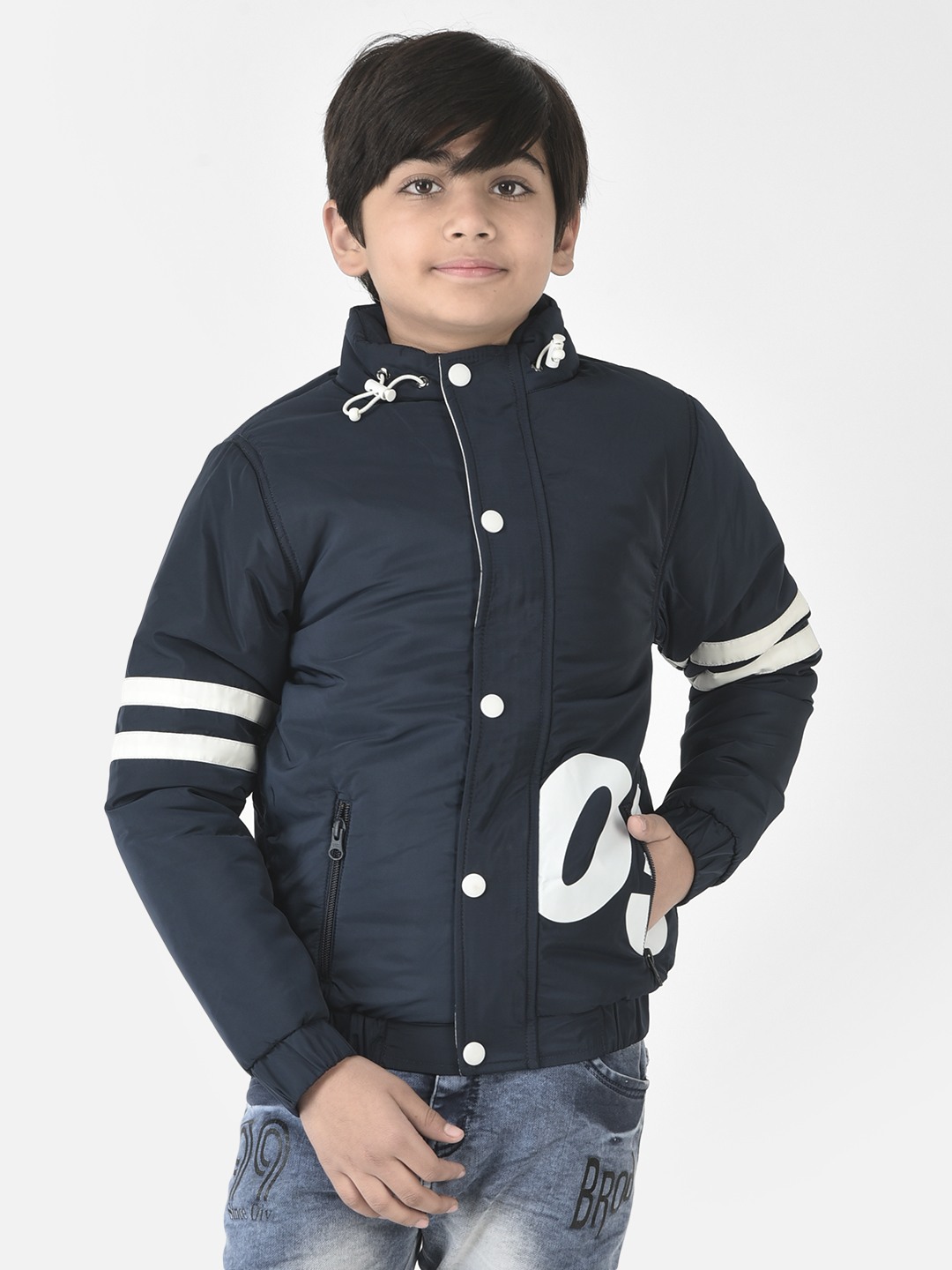 Crimsoune Club | Crimsoune Club Boys Navy Padded Varsity Jacket 0