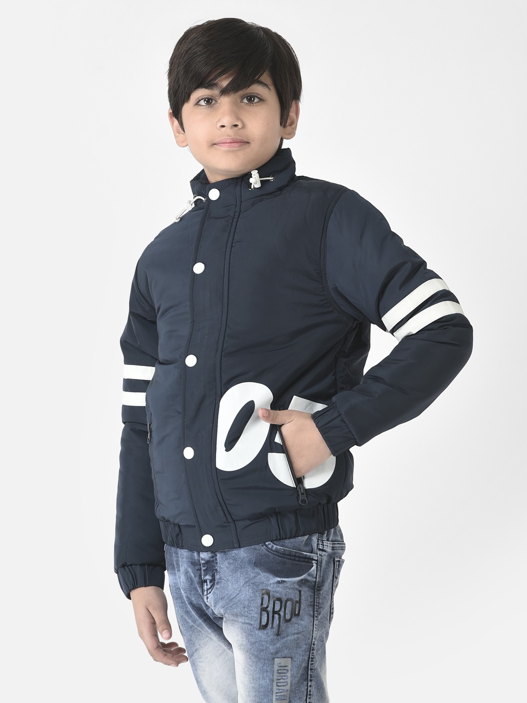 Crimsoune Club | Crimsoune Club Boys Navy Padded Varsity Jacket 2