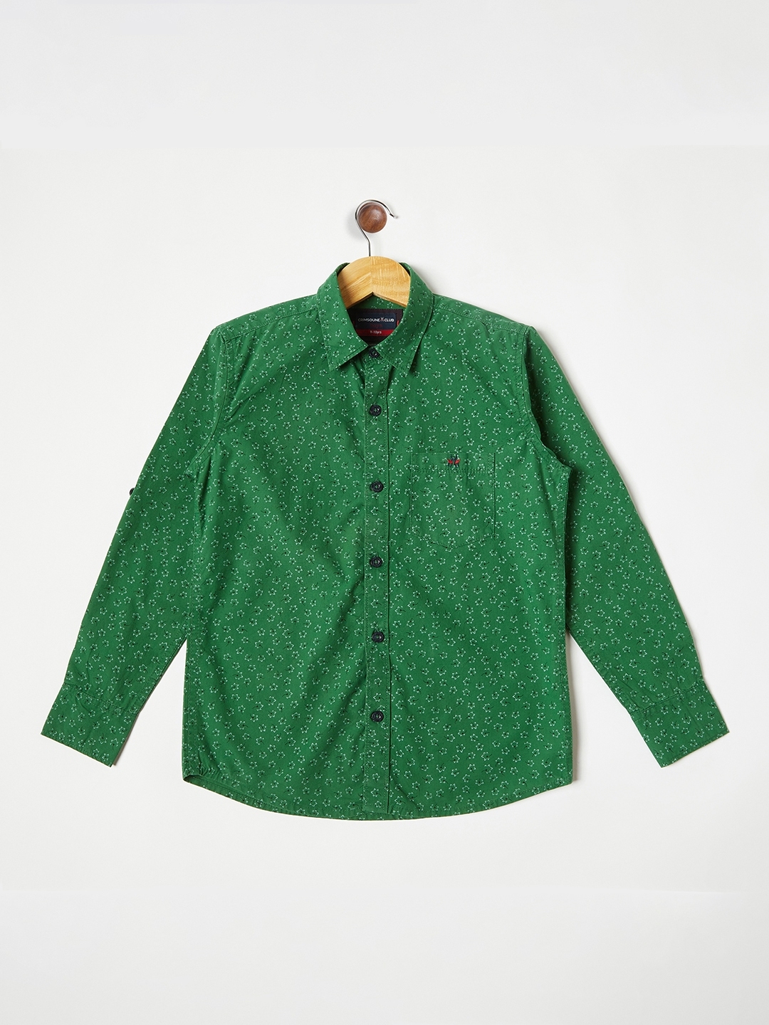 Crimsoune Club | Crimsoune Club Boys Green Floral Shirt 0