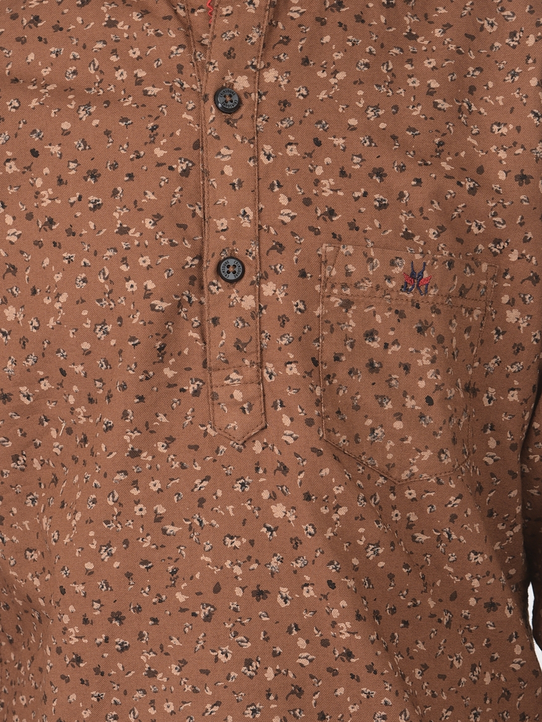 Crimsoune Club Boy Brown Printed Kurta