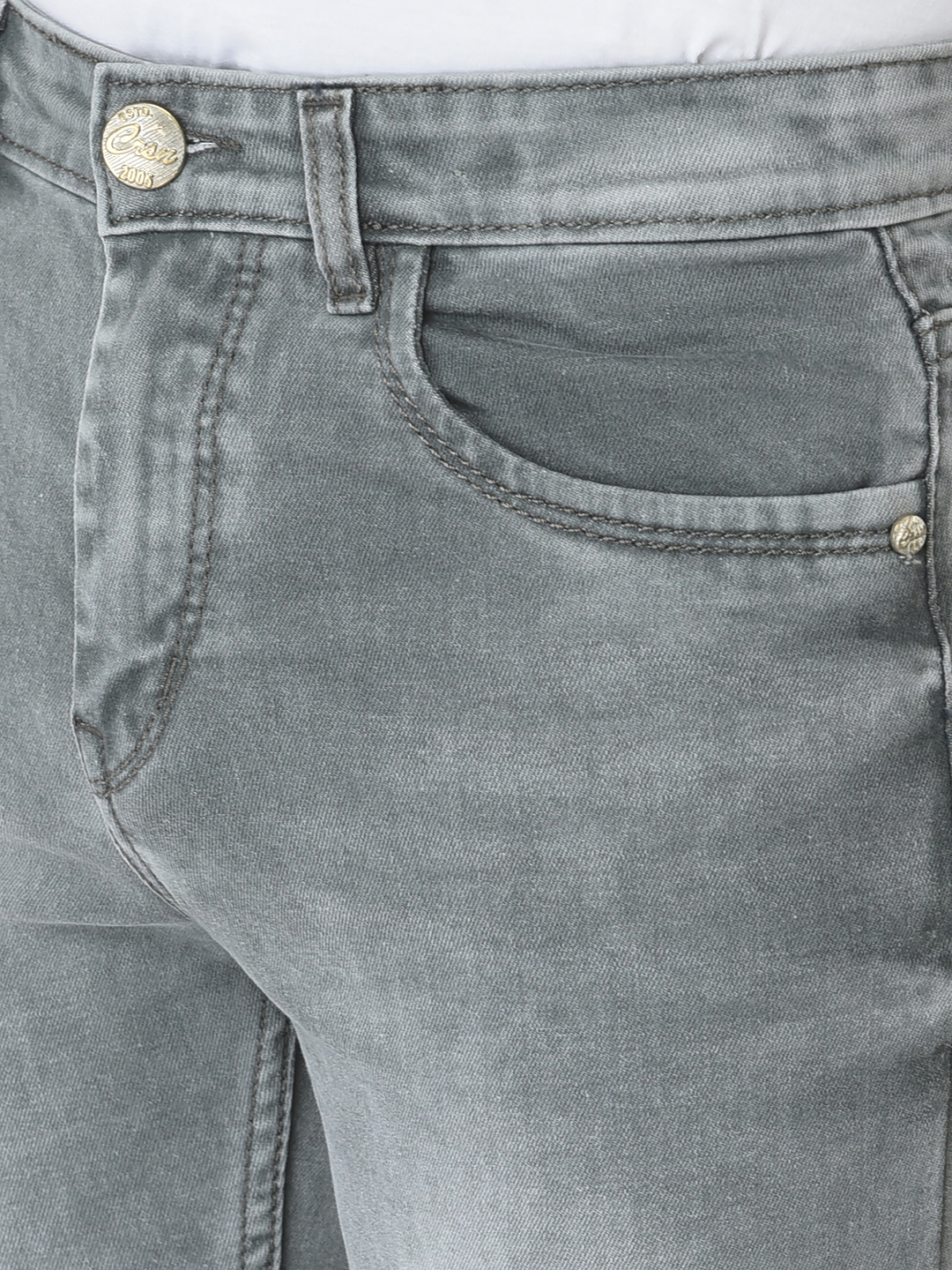 Crimsoune Club | Crimsoune Club Boys Light Grey Slim-Fit Jeans 5