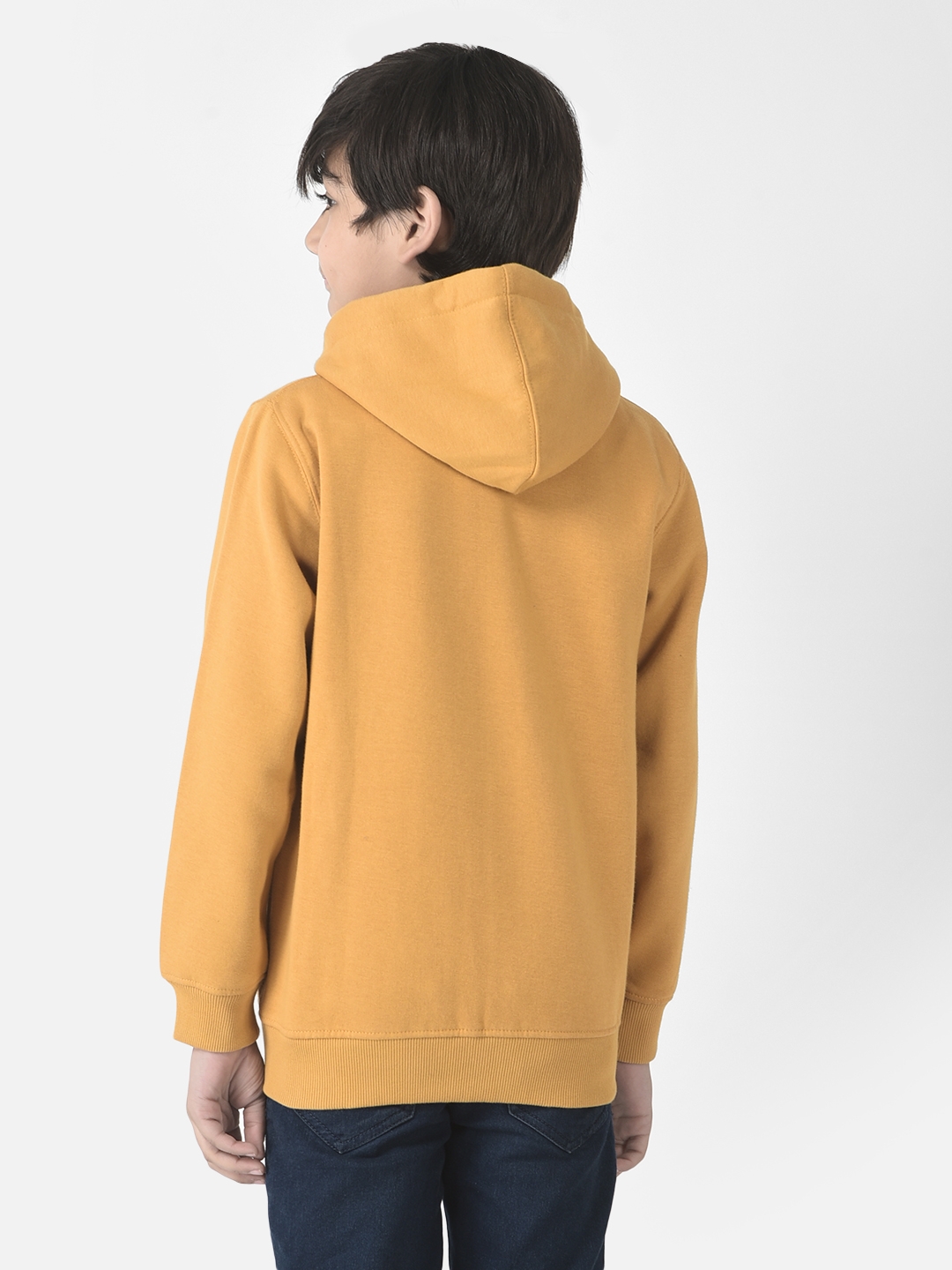 Crimsoune Club | Crimsoune Club Boys Mustard Yellow Zipper Sweatshirt 1