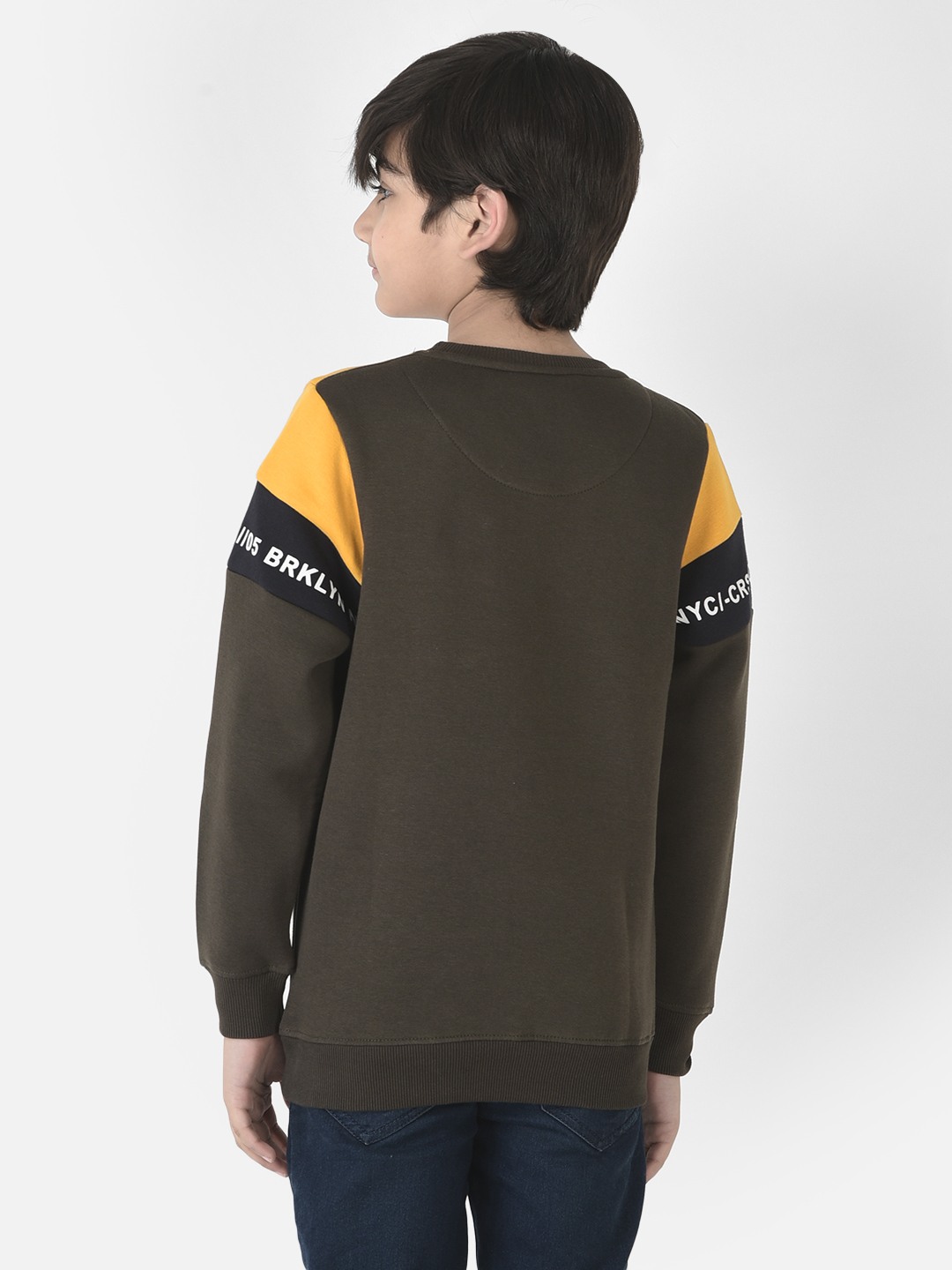 Crimsoune Club Boys Olive Brooklyn Sweatshirt