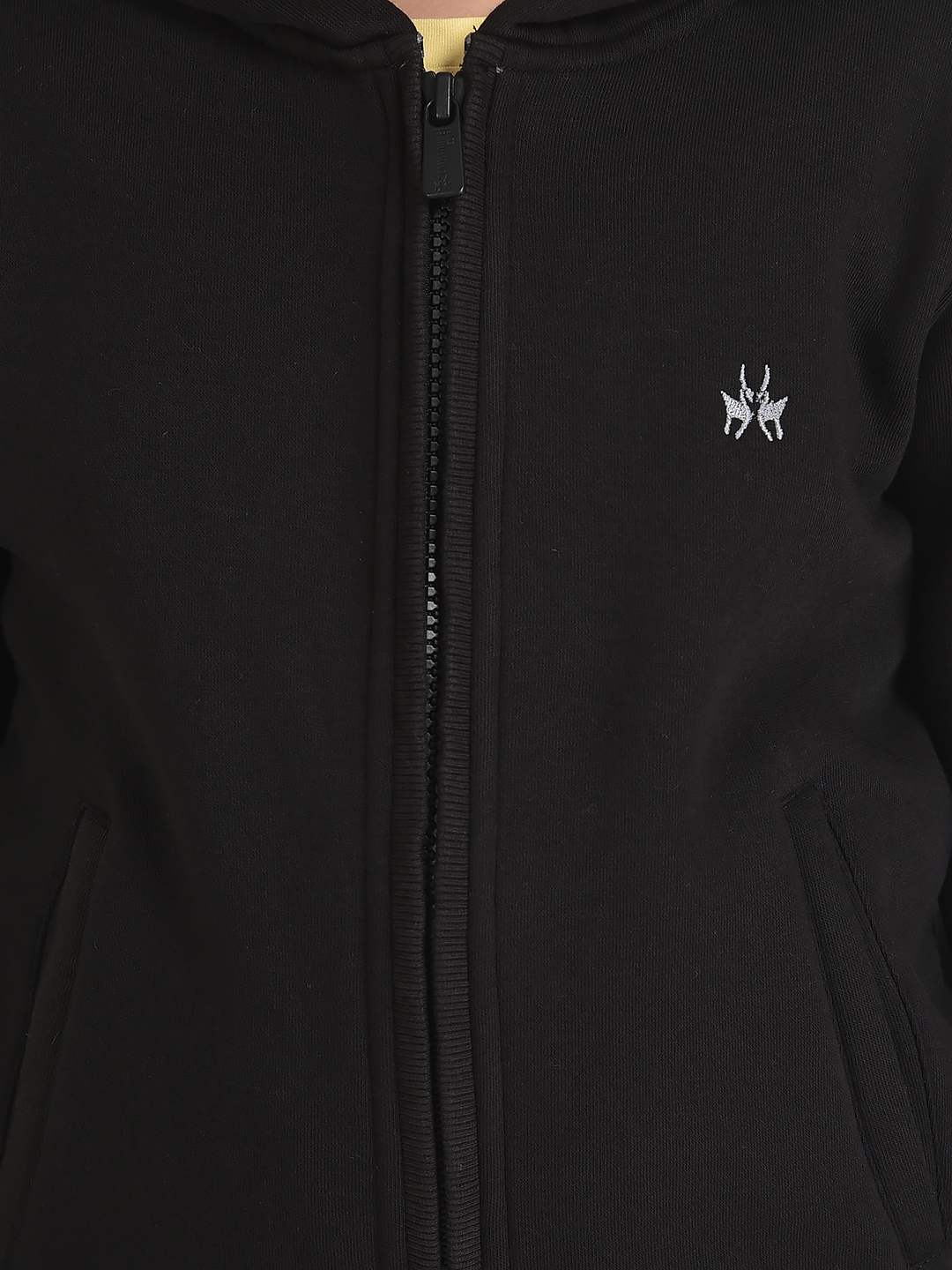 Crimsoune Club | Crimsoune Club Boy Black Sweatshirt with Zipper Front  5