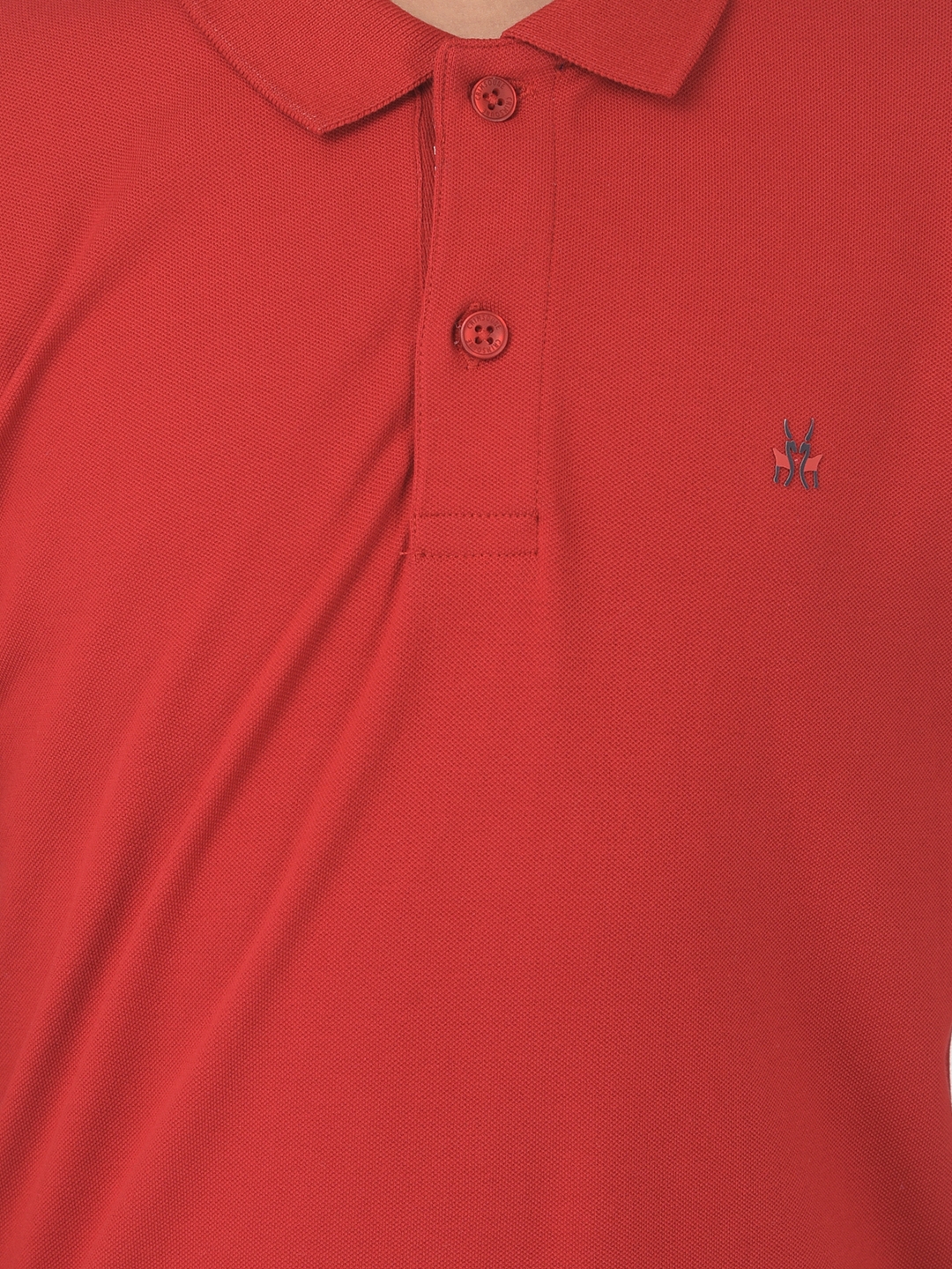 Crimsoune Club | Crimsoune Club Boy Red Solid Polo T-shirt 5